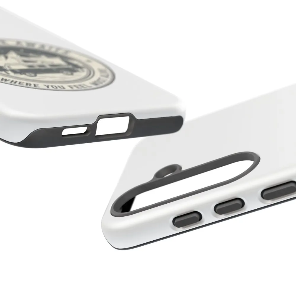 Phone Case — "Adventure Awaits-Go Where You Feel Most Alive" Camper Van Design