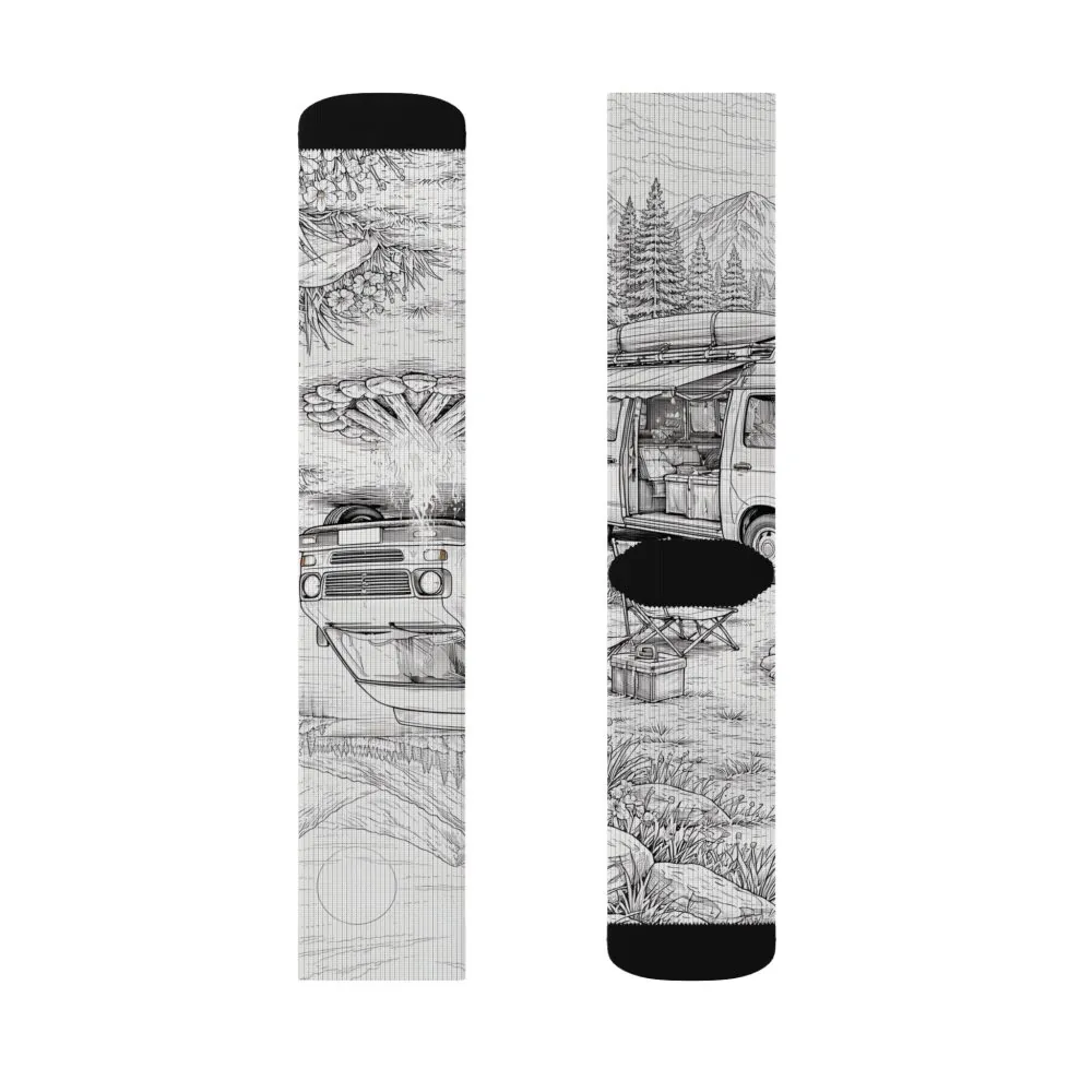 13615701532133306318_2048.jpeg Sublimation Socks — Retro Camper Roadtrip Crew Socks