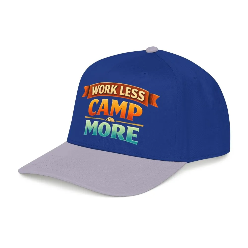 13627564136827598004_2048.jpeg Baseball Cap - "Work Less-Camp More" Design Scenic-Line