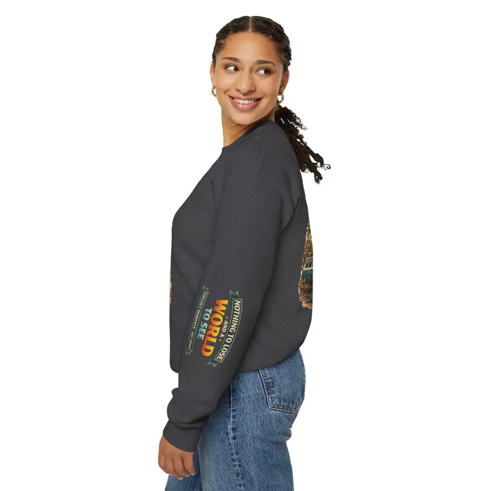 Unisex Heavy Blend™ Crewneck Sweatshirt — "Nothing To Lose" Design Scenic-Line
