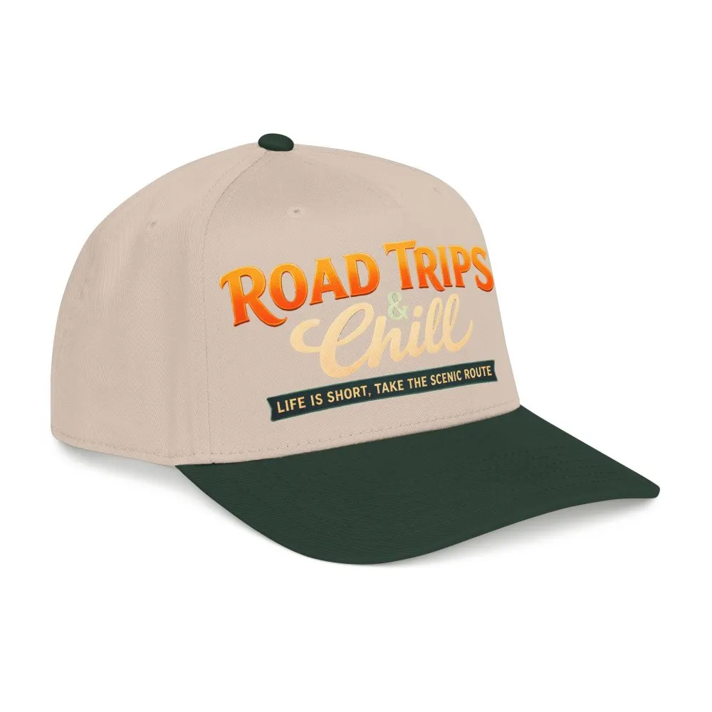 Baseball Cap - "Road Trips And Chill" Design Scenic-Line