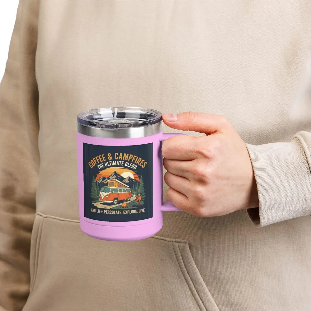 13719873155279946499_2048.jpeg Coffee Mug Tumbler, 15oz — “Coffee & Campfires: The Ultimate Blend”
