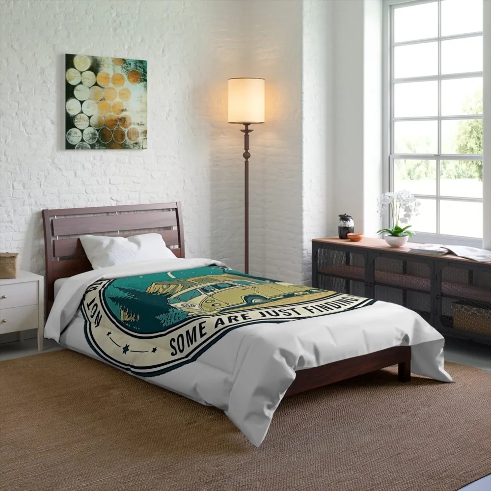 Comforter — “Not All Who Wander Are Lost” Camper Bedding