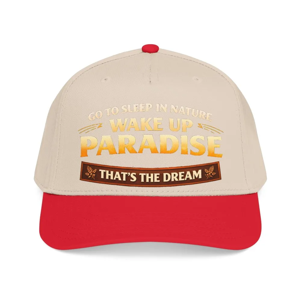13758002392669395929_2048.jpeg Baseball Cap - "Go sleep Nature-Wake Up Paradise" Design Scenic-Line