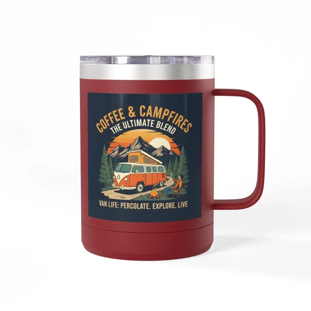 13782323043024327429_2048.jpeg Coffee Mug Tumbler, 15oz — “Coffee & Campfires: The Ultimate Blend”