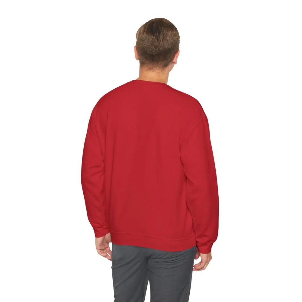 Crewneck Sweatshirt — "Adventure Awaits-Go Where You Feel Most Alive" (Only Font printed) Vintage Camper Van Outdoor Graphic