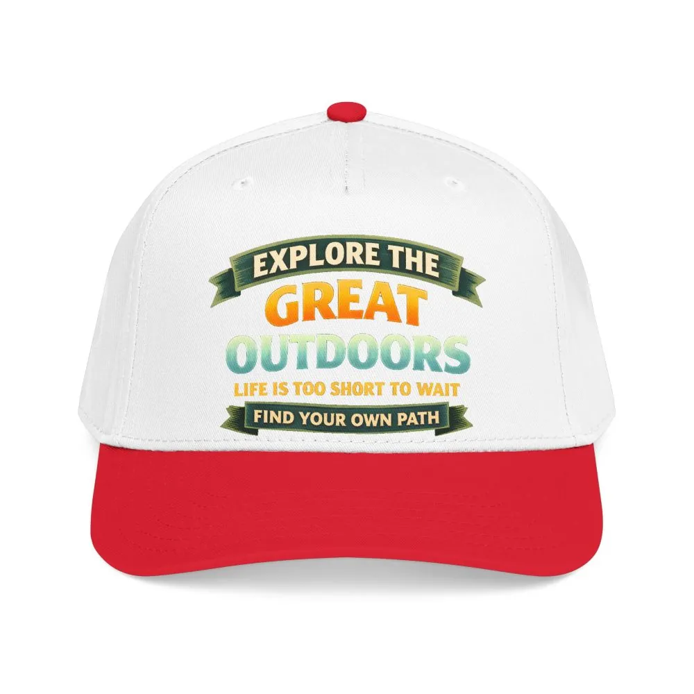 Baseball Cap - "Explore The Great Outdoors" Design Scenic-Line