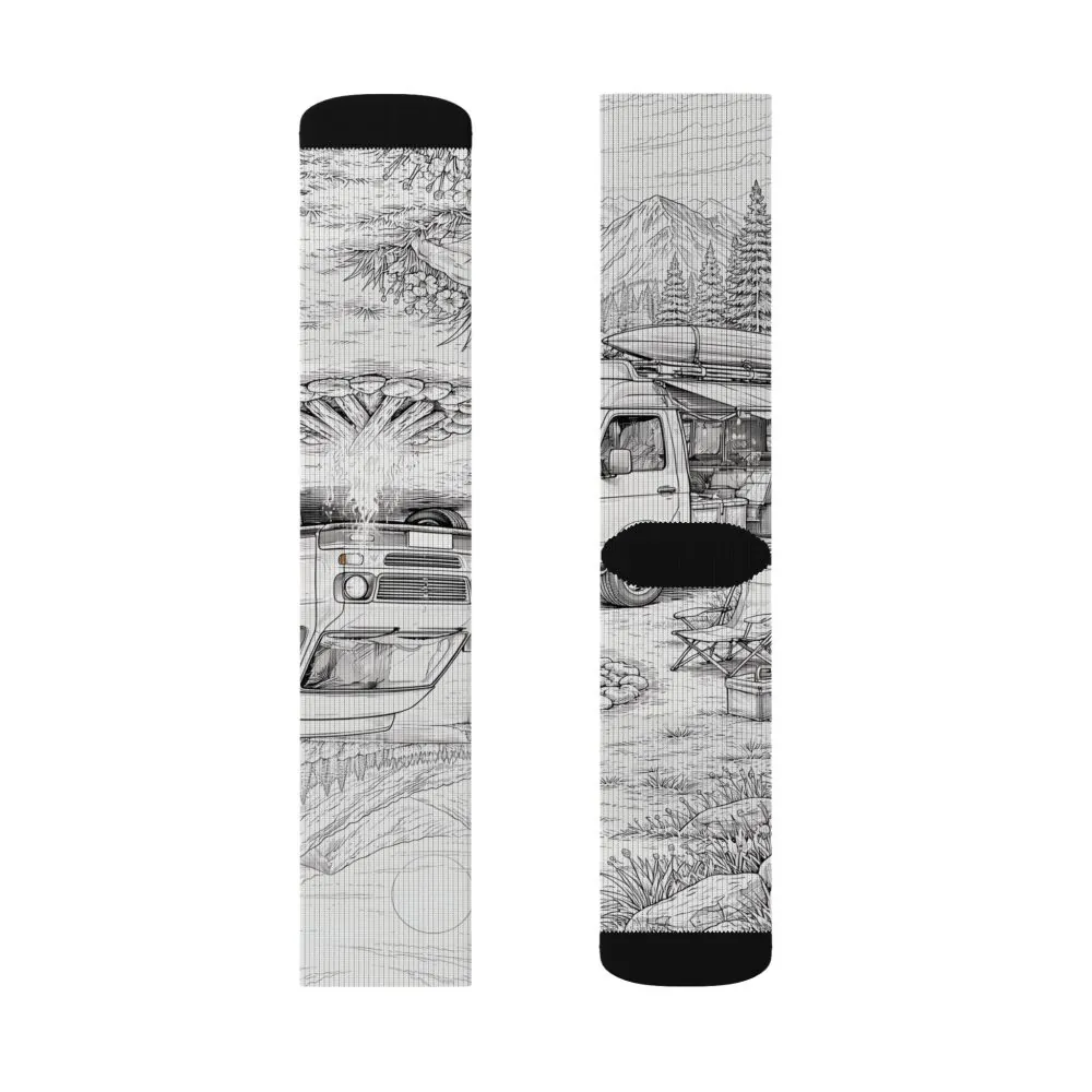 13856706429764416113_2048.jpeg Sublimation Socks — Retro Camper Roadtrip Crew Socks