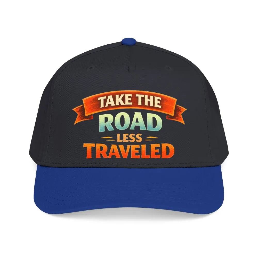 Baseball Cap - "Take The Road Less Traveled" Design Scenic-Line