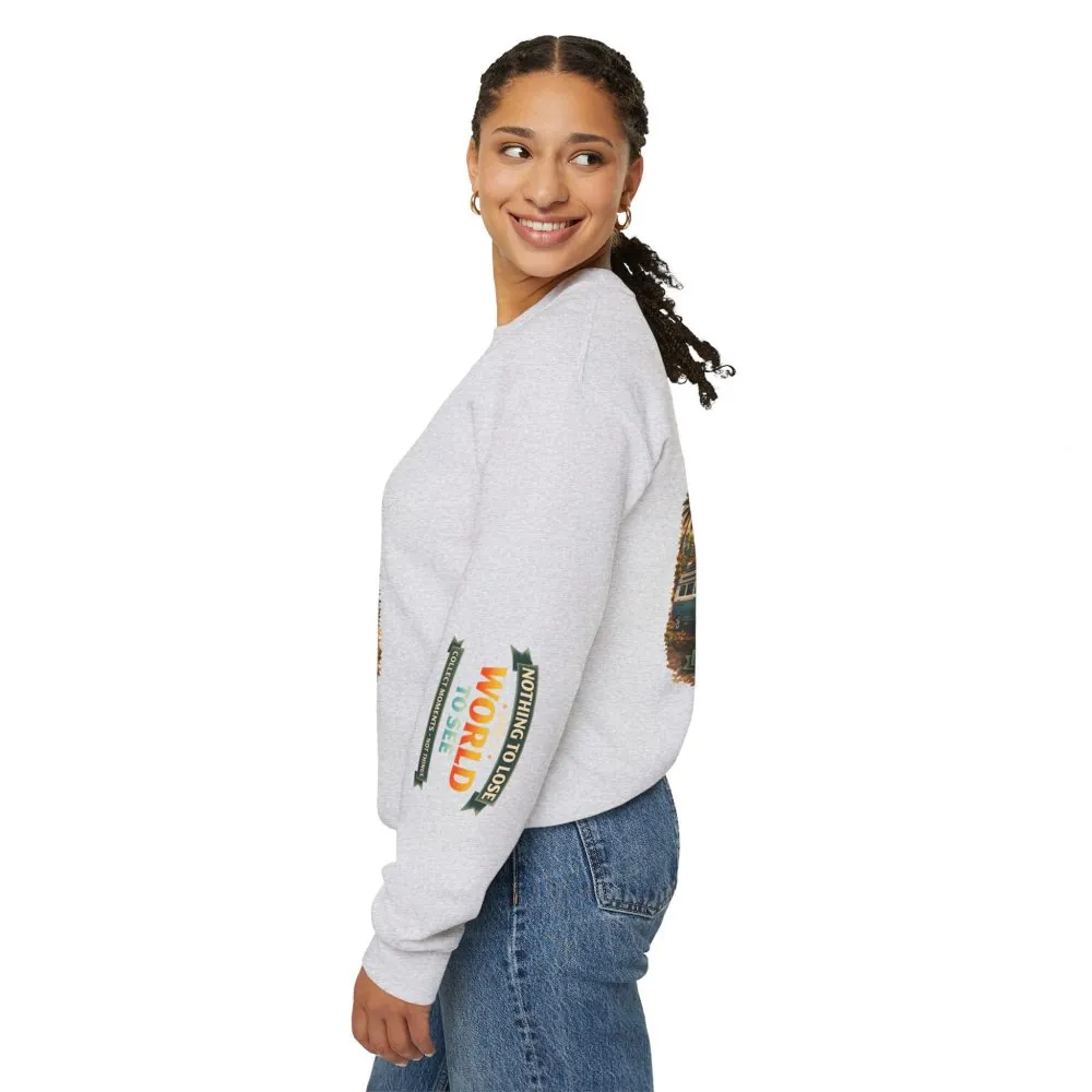 Unisex Heavy Blend™ Crewneck Sweatshirt — "Nothing To Lose" Design Scenic-Line