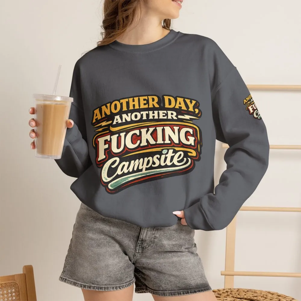 Unisex Heavy Blend™ Crewneck Sweatshirt — "Another Day" Design F**K-Line