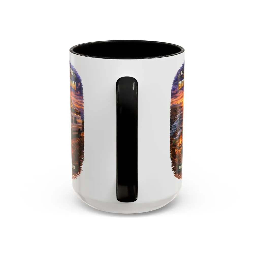 13892689148895500687_2048.jpeg Accent Coffee Mug (11, 15oz) — "All Who wander Should Bring A Van" Design Scenic-Line