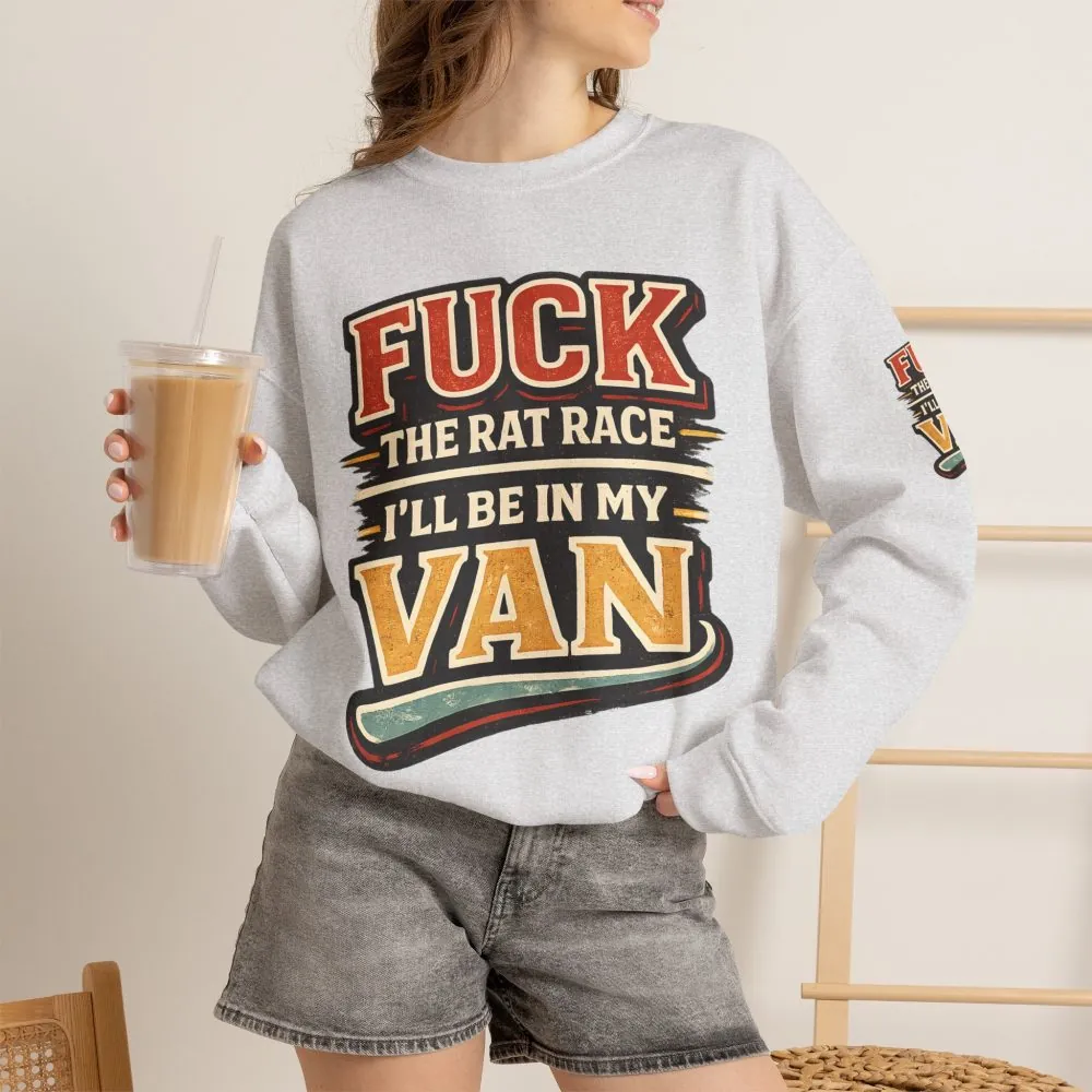 13901446263389772710_2048.jpeg Unisex Heavy Blend™ Crewneck Sweatshirt — "Fuck The Rat Race" Design F**K-Line