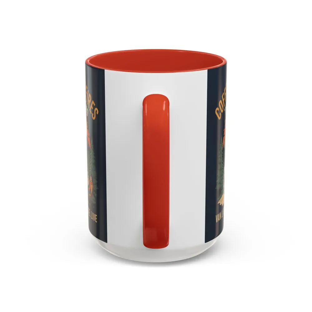 Accent Coffee Mug (11, 15oz) — "Coffee and campfires"