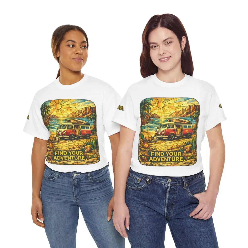 13912753791498359535_2048.jpeg Unisex Heavy Cotton Tee — "Find Your Adventure" Design Cubic-Line