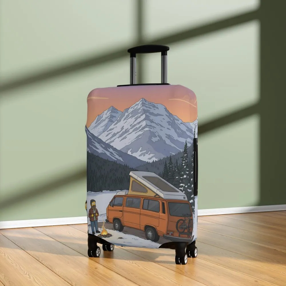 13914066459103269080_2048.jpeg Luggage Cover — Adventure Camper Sketch Travel Suitcase(Design Sitcom-Line)