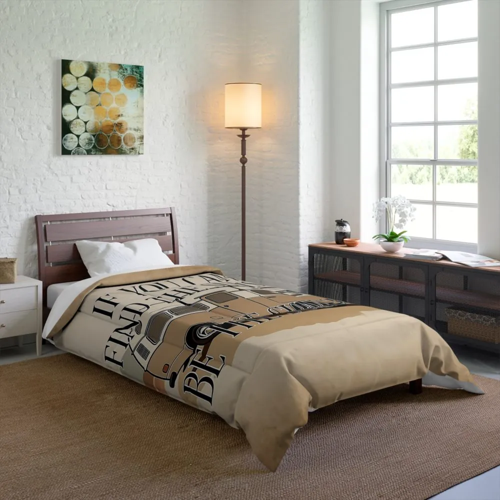 Comforter - "If You Can't Find the Sunshine, Be the Sunshine" Cozy Boho RV Bedding