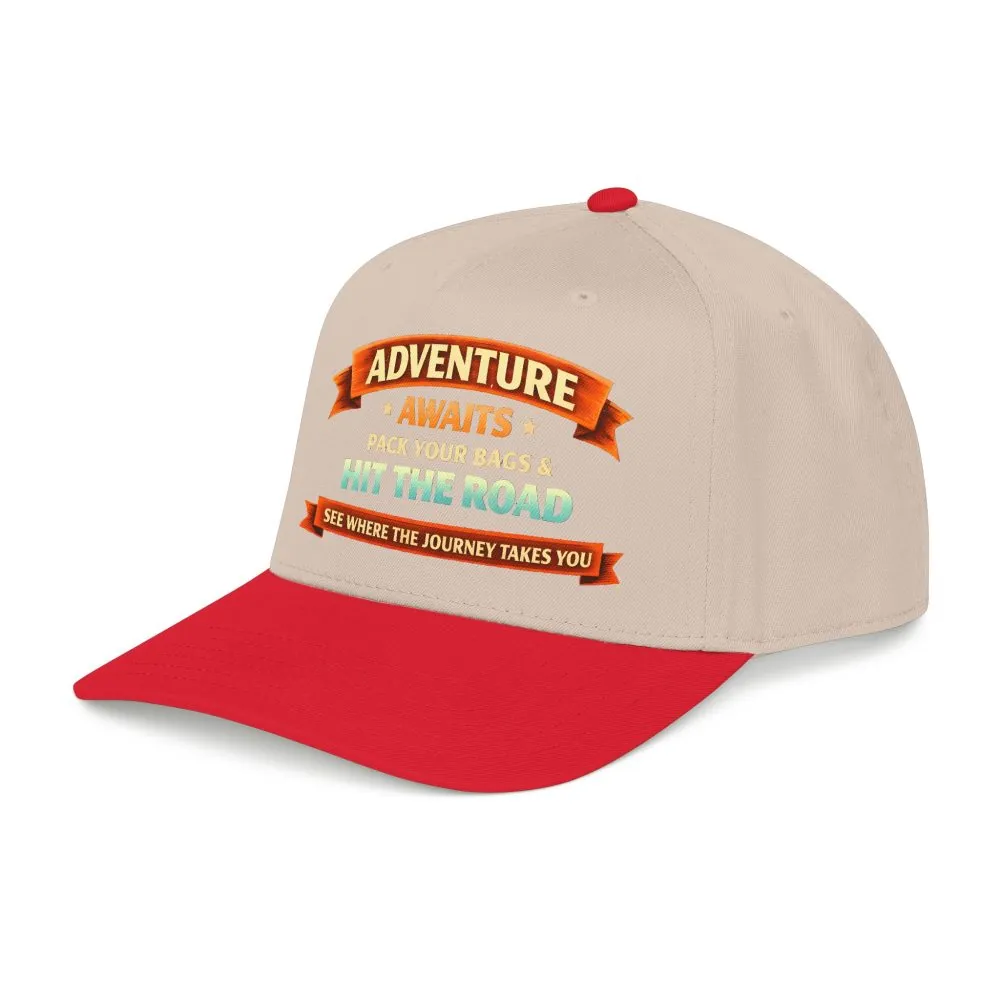 13944909494642748243_2048.jpeg Baseball Cap - "Adventure Awaits-Pack Your Bags" Design Scenic-Line