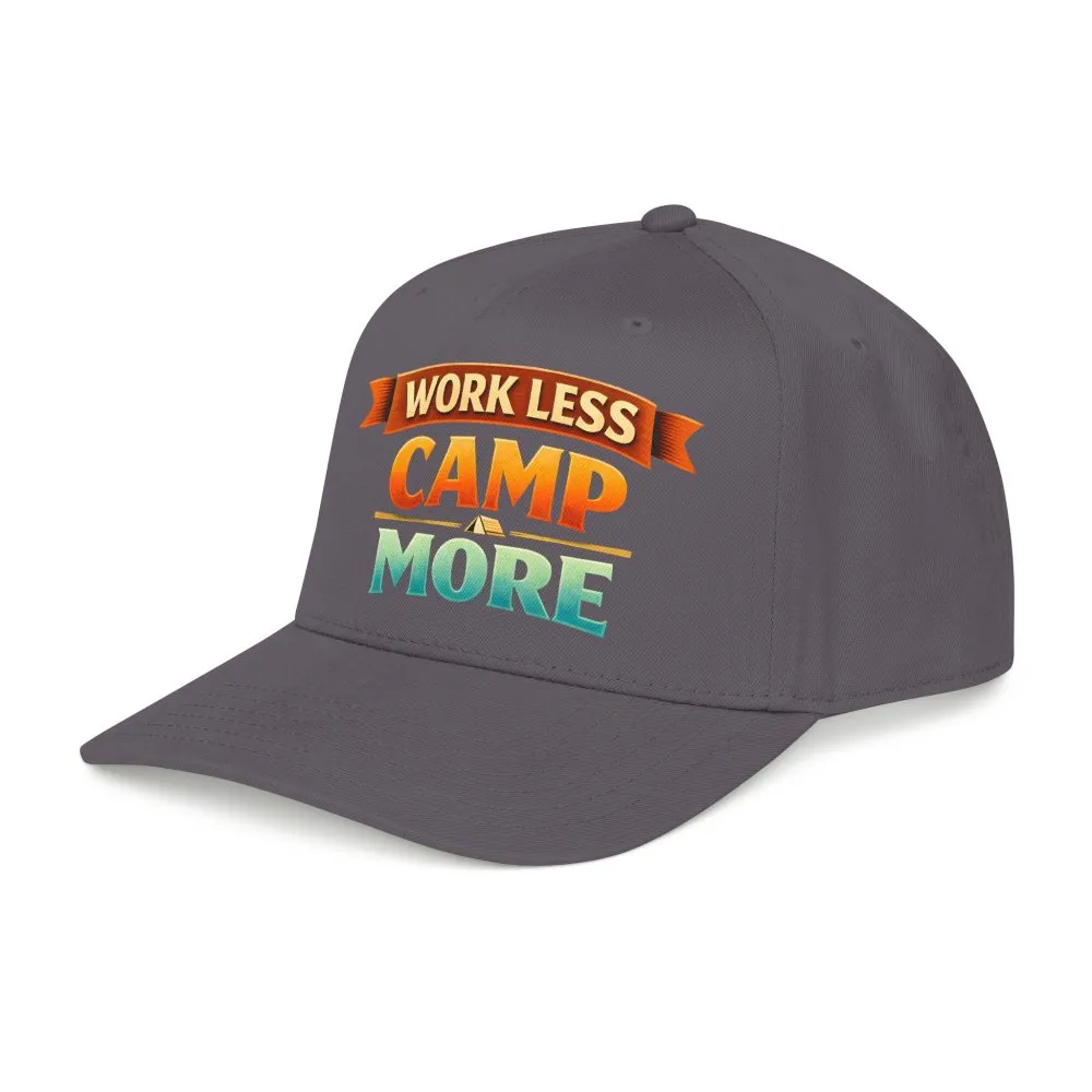 13960322983488518009_2048.jpeg Baseball Cap - "Work Less-Camp More" Design Scenic-Line