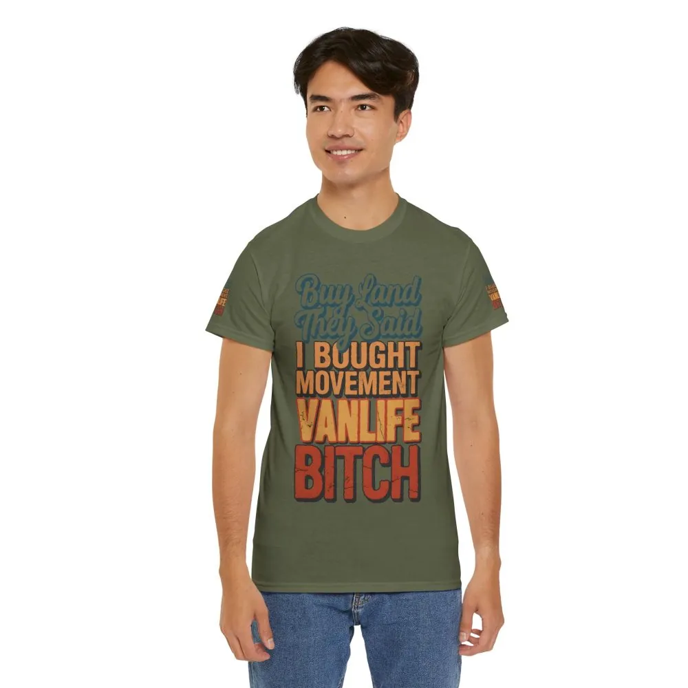 14017152487574966230_2048.jpeg Unisex Heavy Cotton Tee — "Buy Land They Said" Design F**K-Line