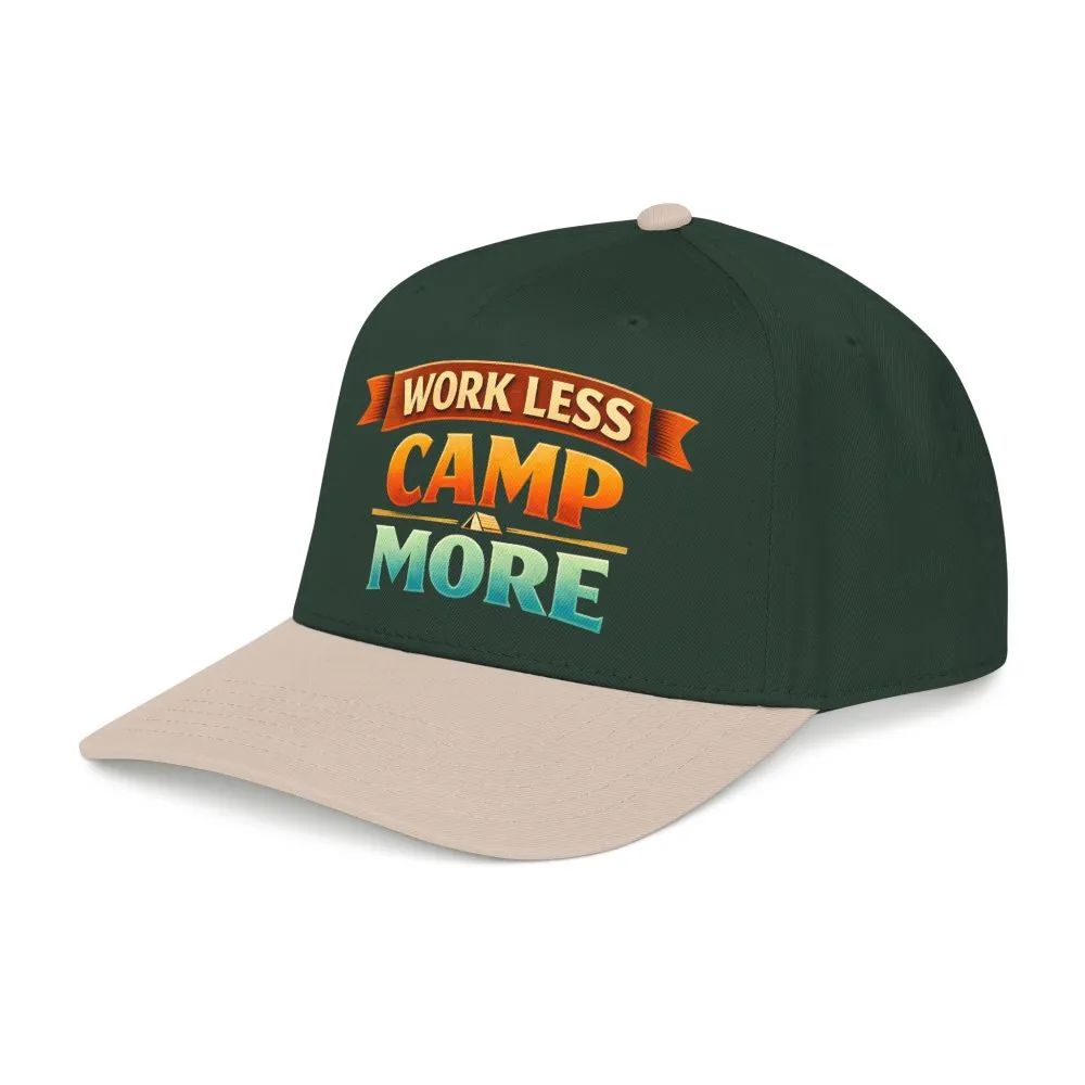 14018173267860566907_2048.jpeg Baseball Cap - "Work Less-Camp More" Design Scenic-Line