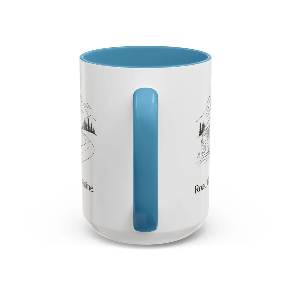 14021820516054252313_2048.jpeg Accent Coffee Mug (11, 15oz) — "Road Over Routine" Design Minimal-Line