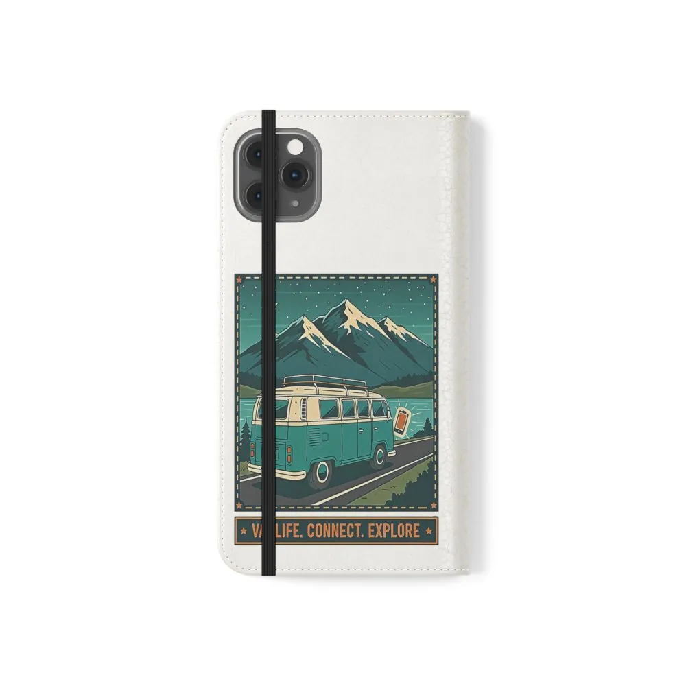 1403665554866078600_2048.jpeg Flip Phone Case — “WiFi Where the Roam Is” Vanlife Wallet Case
