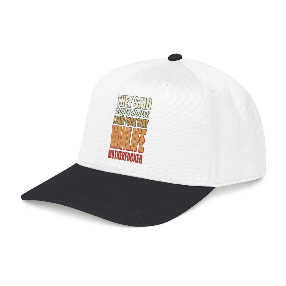 14074706122674653725_2048.jpeg Baseball Cap - "They Said Buy A House" Design F**K-Line