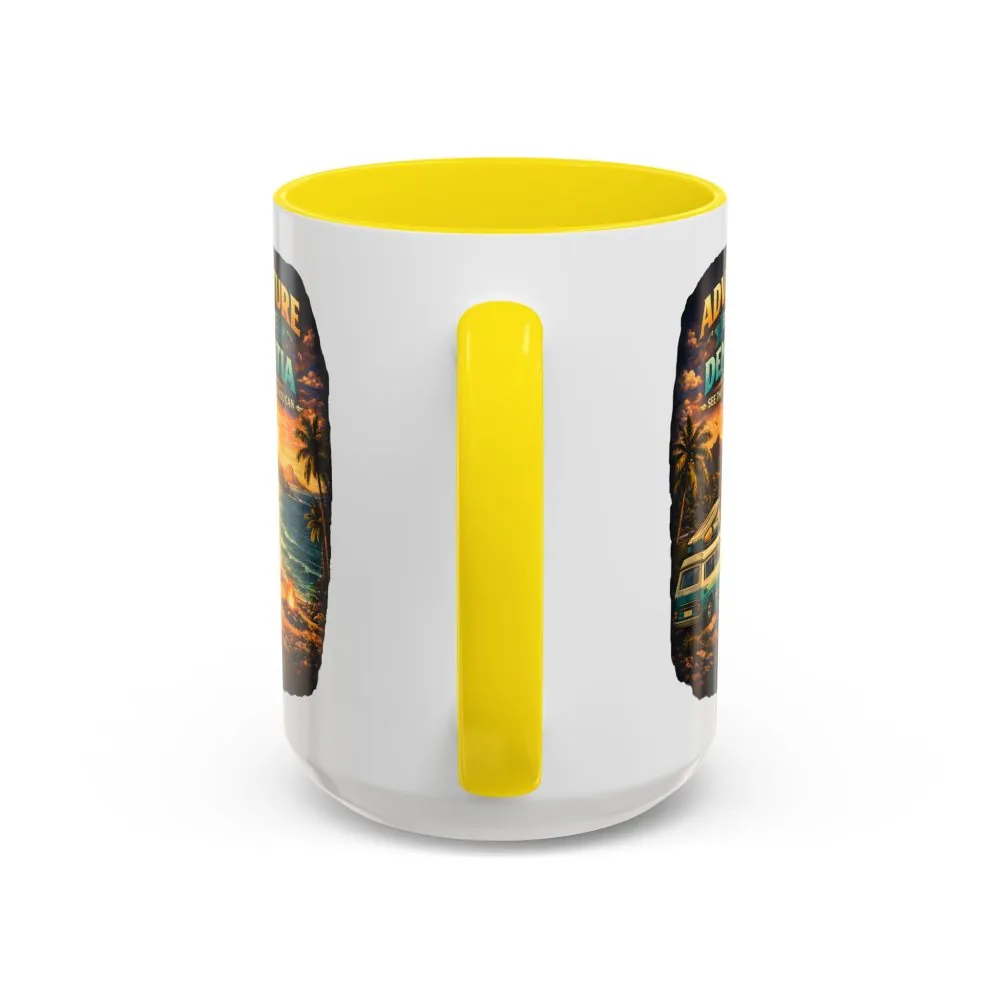 Accent Coffee Mug (11, 15oz) — "Adventure Before Dementia" Design Scenic-Line
