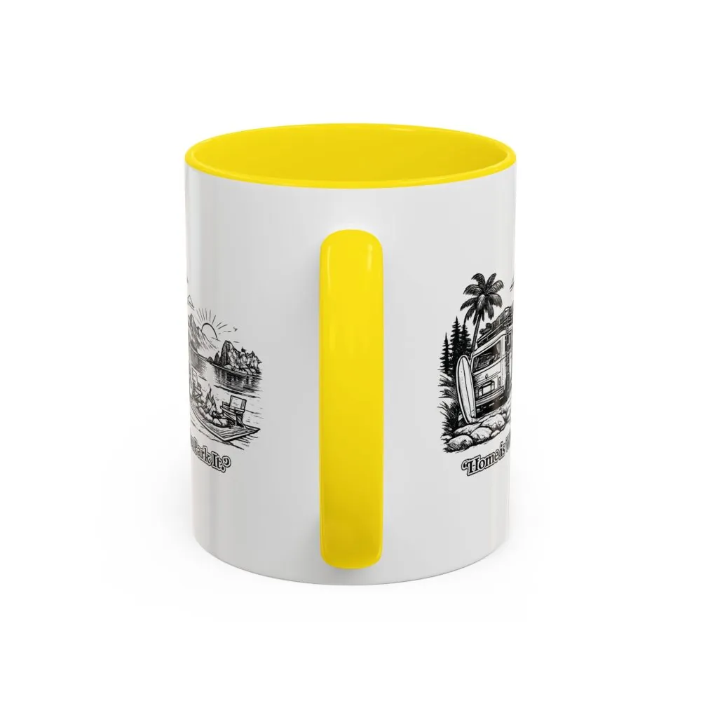 14115973834248609179_2048.jpeg Accent Coffee Mug (11, 15oz) — "Home Is Where You Park It" Design Minimal-Line