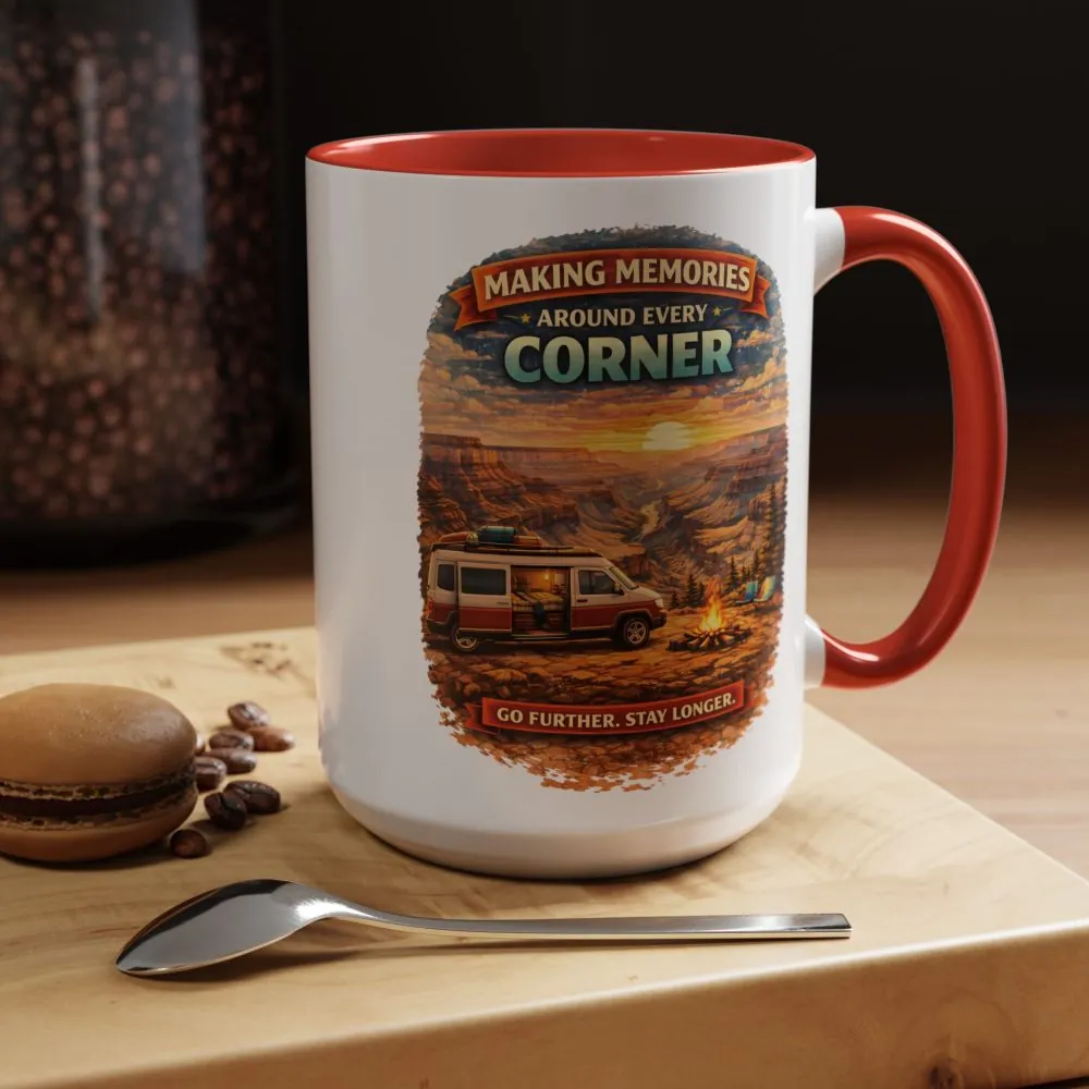 14118905415510264173_2048.jpeg Accent Coffee Mug (11, 15oz) — "Making Memories Around Every Corner" Design Scenic-Line