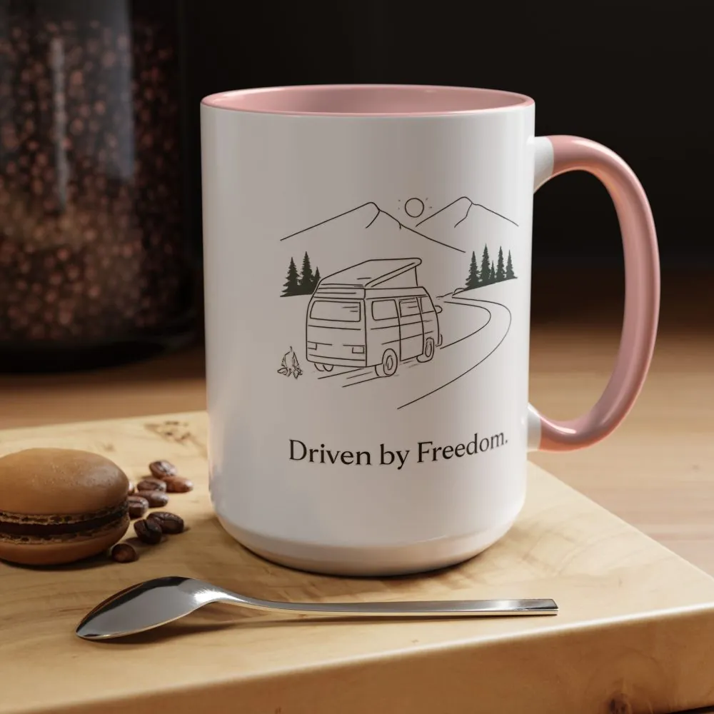 14133298311024308883_2048.jpeg Accent Coffee Mug (11, 15oz) — "Driven By Freedom" Design Minimal-Line