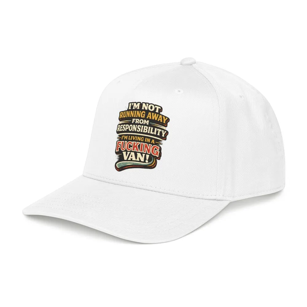 14141135959072632192_2048.jpeg Baseball Cap - "I`m Not running Away" Design F**K-Line