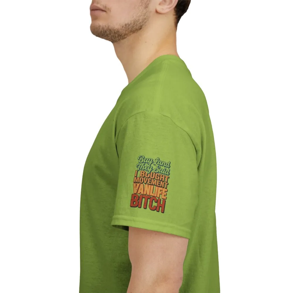 14143984452175945810_2048.jpeg Unisex Heavy Cotton Tee — "Buy Land They Said" Design F**K-Line