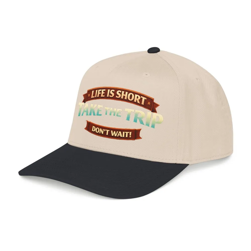 14144391195351822230_2048.jpeg Baseball Cap - "Live Is Short Take The Trip" Design Scenic-Line