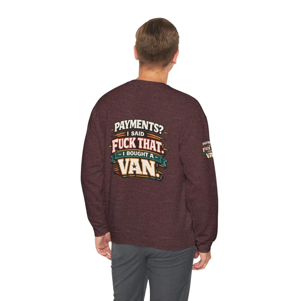 14156610351020382977_2048.jpeg Unisex Heavy Blend™ Crewneck Sweatshirt — "Payments?I Said" Design F**K-Line