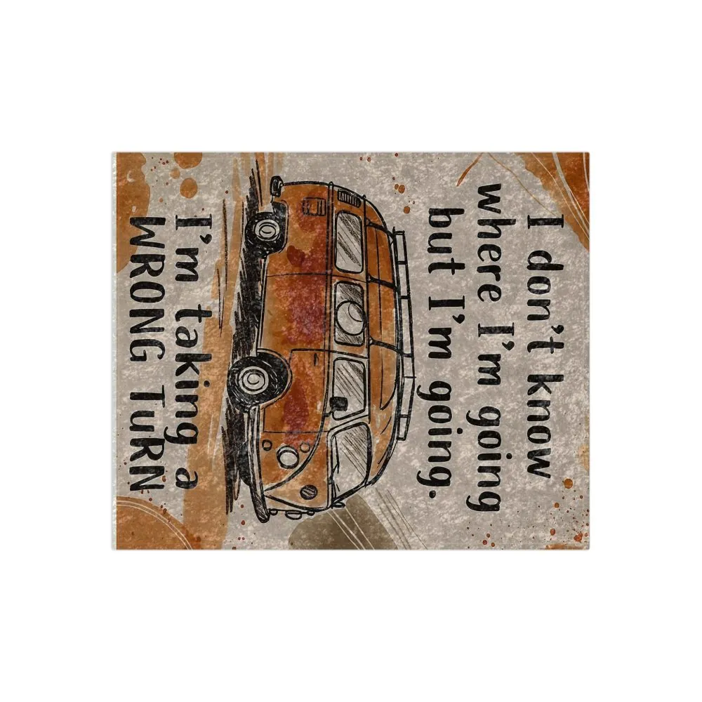 14215151944112452067_2048.jpeg Crushed Velvet Blanket — 'I Don't Know Where I'm Going' Retro Van Throw