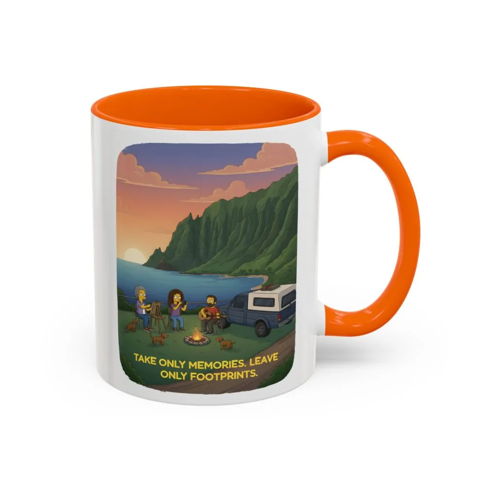 14239815376207522367_2048.jpeg Accent Coffee Mug (11, 15oz) — "Take Only Memories-Leave Only Footprints" Design Sitcom-Line