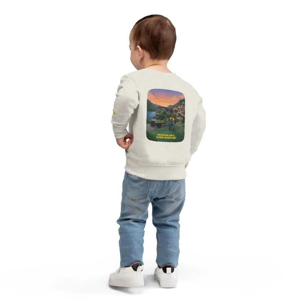 Toddler Sweatshirt - "Mountain Air And Alpine Adventure" (Design Sitcom-Line)