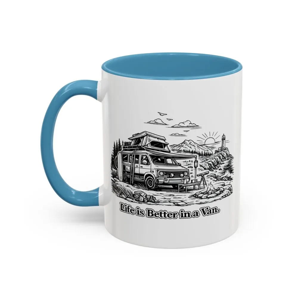 14255035971745061746_2048.jpeg Accent Coffee Mug (11, 15oz) — "Life Is Better In A Van" Design Minimal-Line