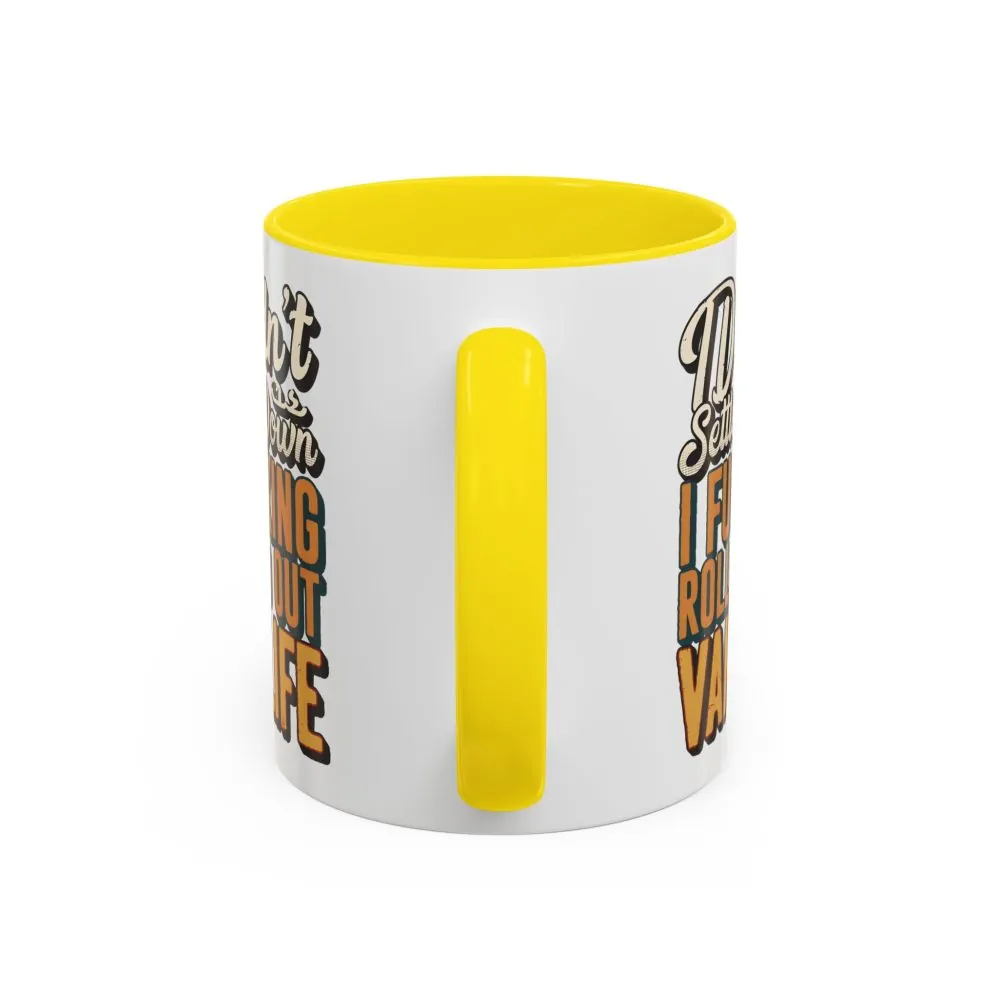 Accent Coffee Mug (11, 15oz) — "Dind´t Settle Down" Design F**K-Line