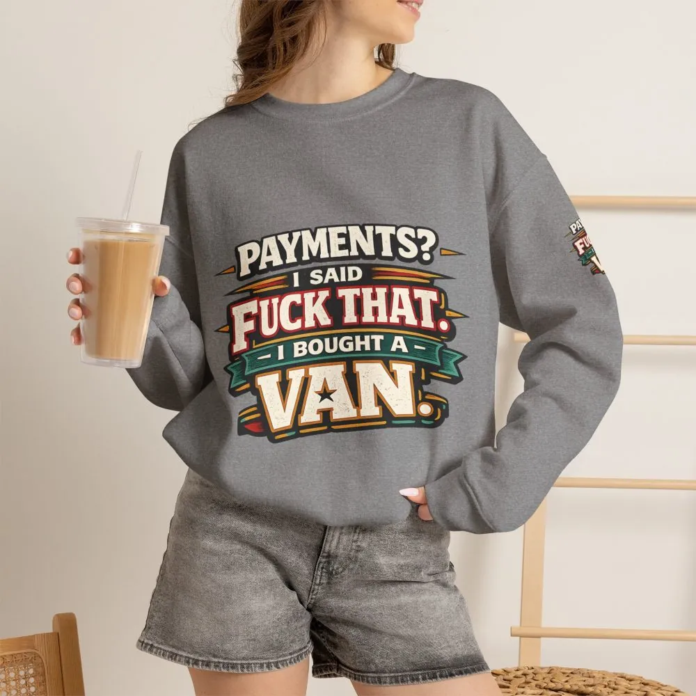 1432155760954241884_2048.jpeg Unisex Heavy Blend™ Crewneck Sweatshirt — "Payments?I Said" Design F**K-Line