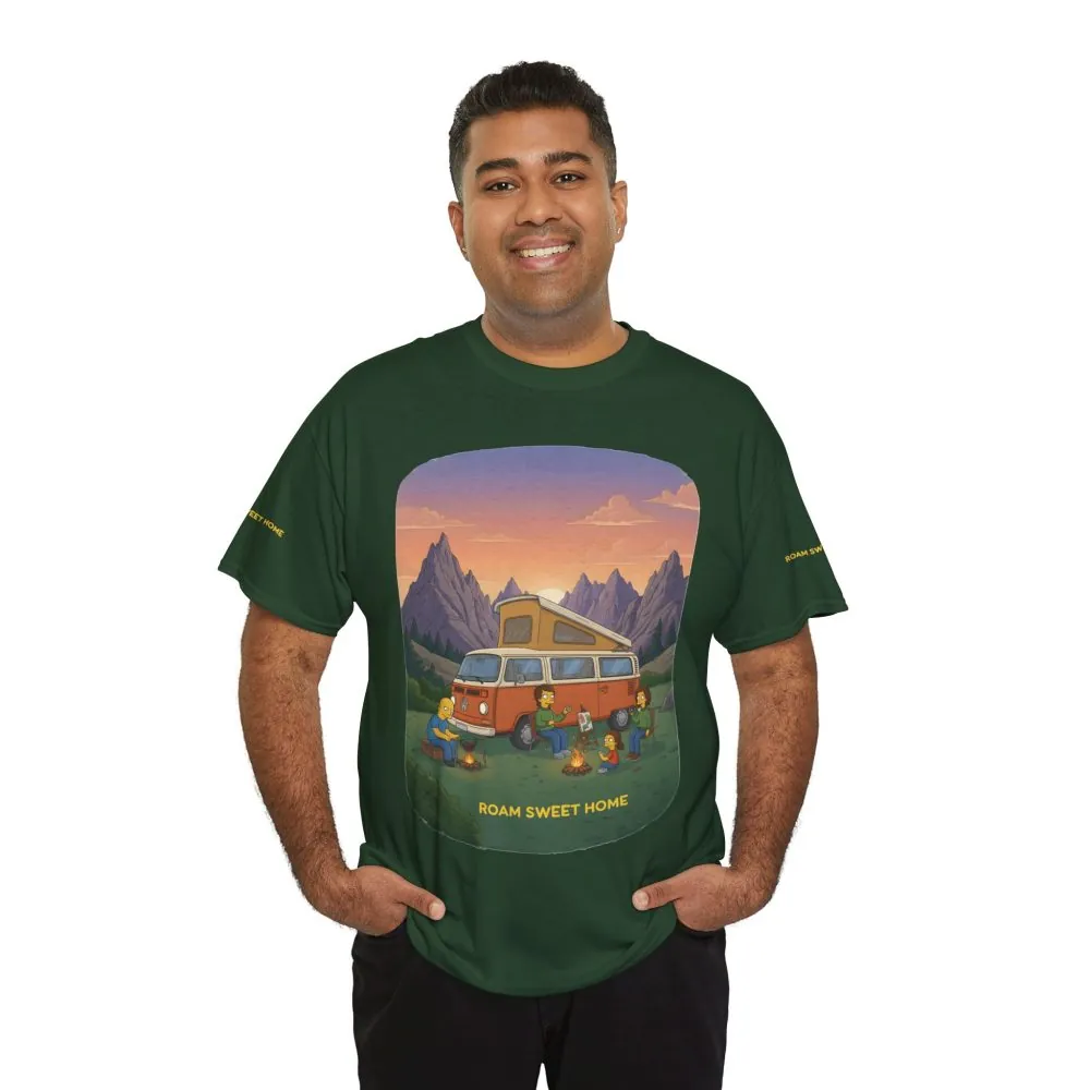 14331331448695214003_2048.jpeg Unisex Heavy Cotton Tee — "Roam Sweet Home" Design Sitcom-Line