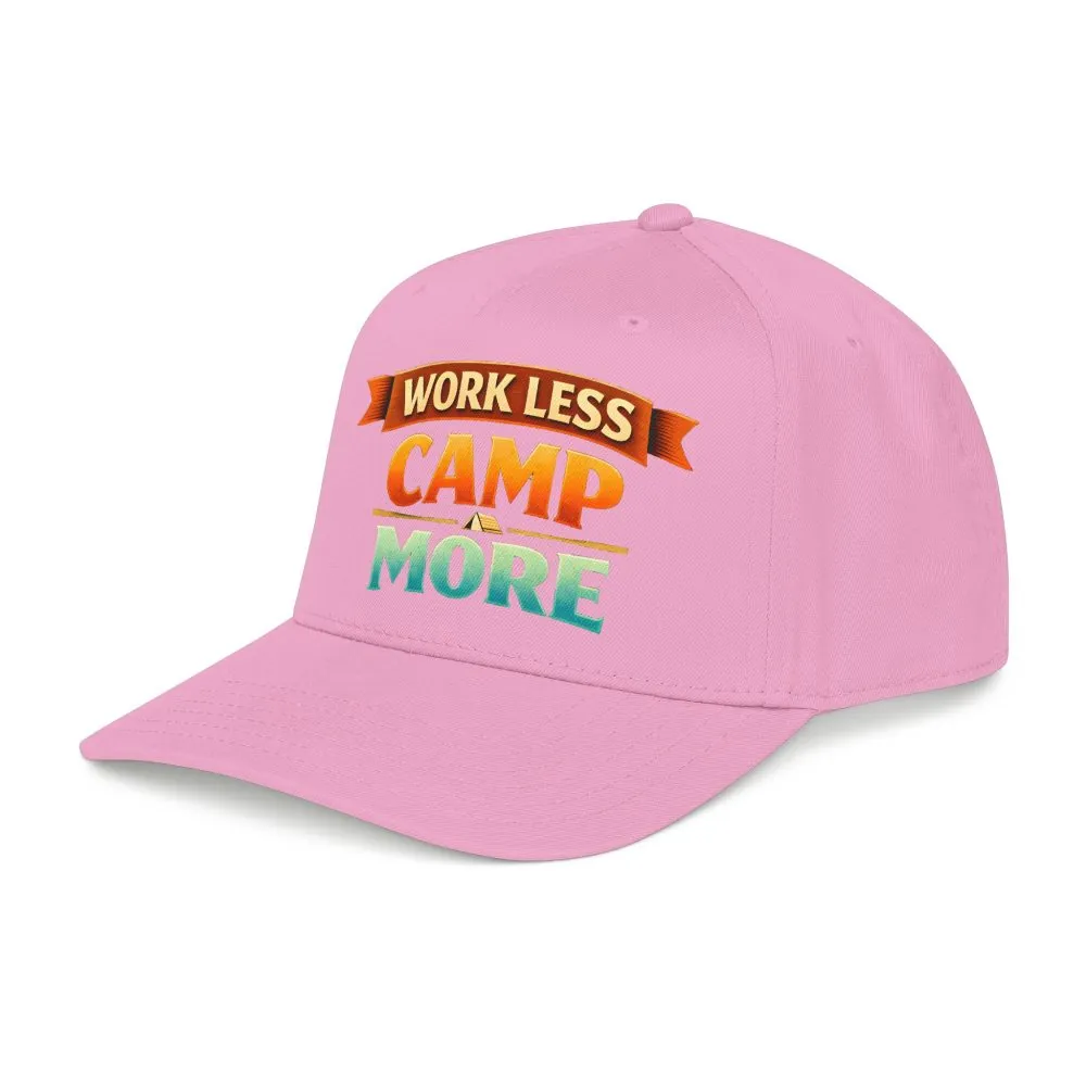 14369935782915193526_2048.jpeg Baseball Cap - "Work Less-Camp More" Design Scenic-Line