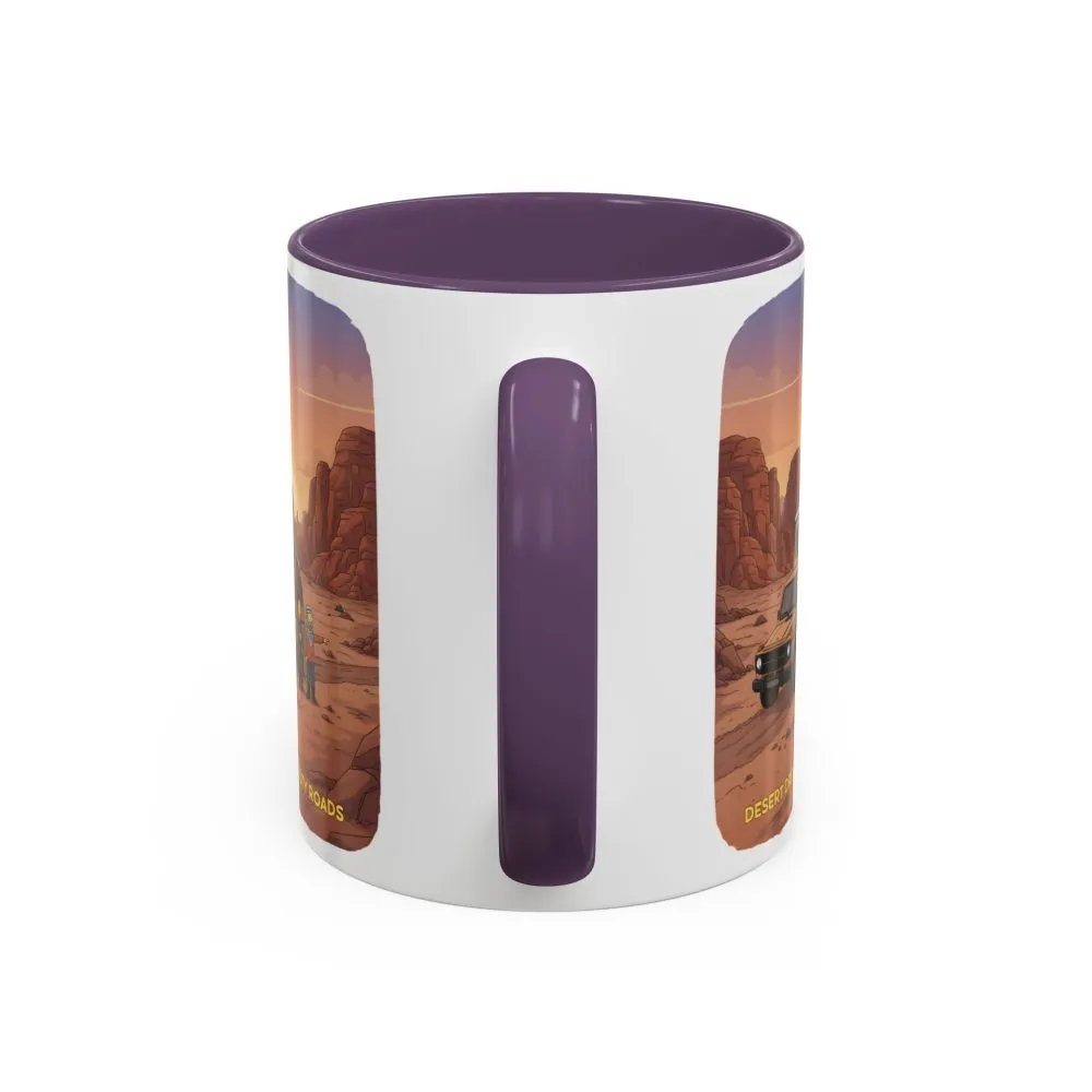 14377586859847077074_2048.jpeg Accent Coffee Mug (11, 15oz) — "Desert Dreams Dusty Roads" Design Sitcom-Line