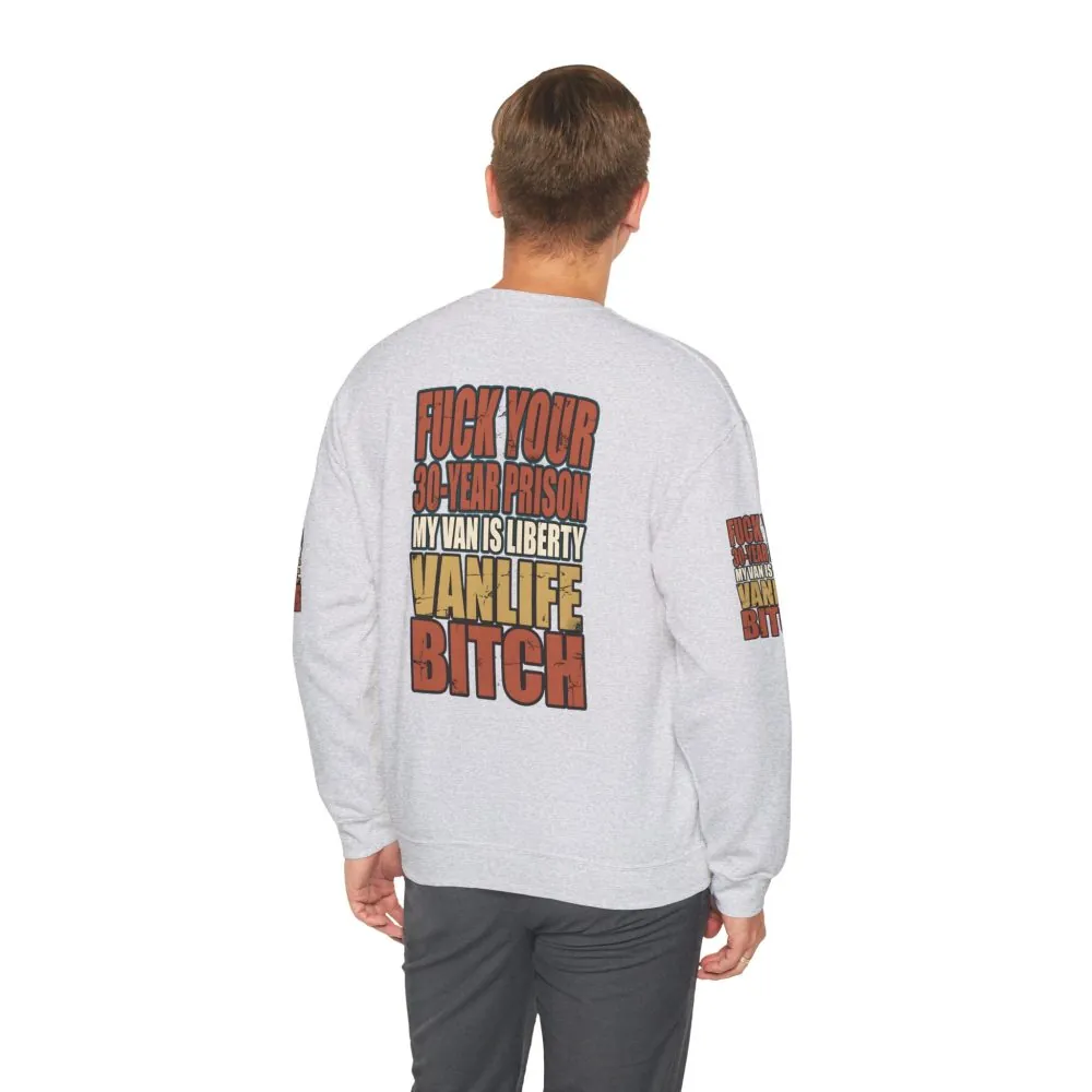 Unisex Heavy Blend™ Crewneck Sweatshirt — "Fuck Your 30 Year" Design F**K-Line