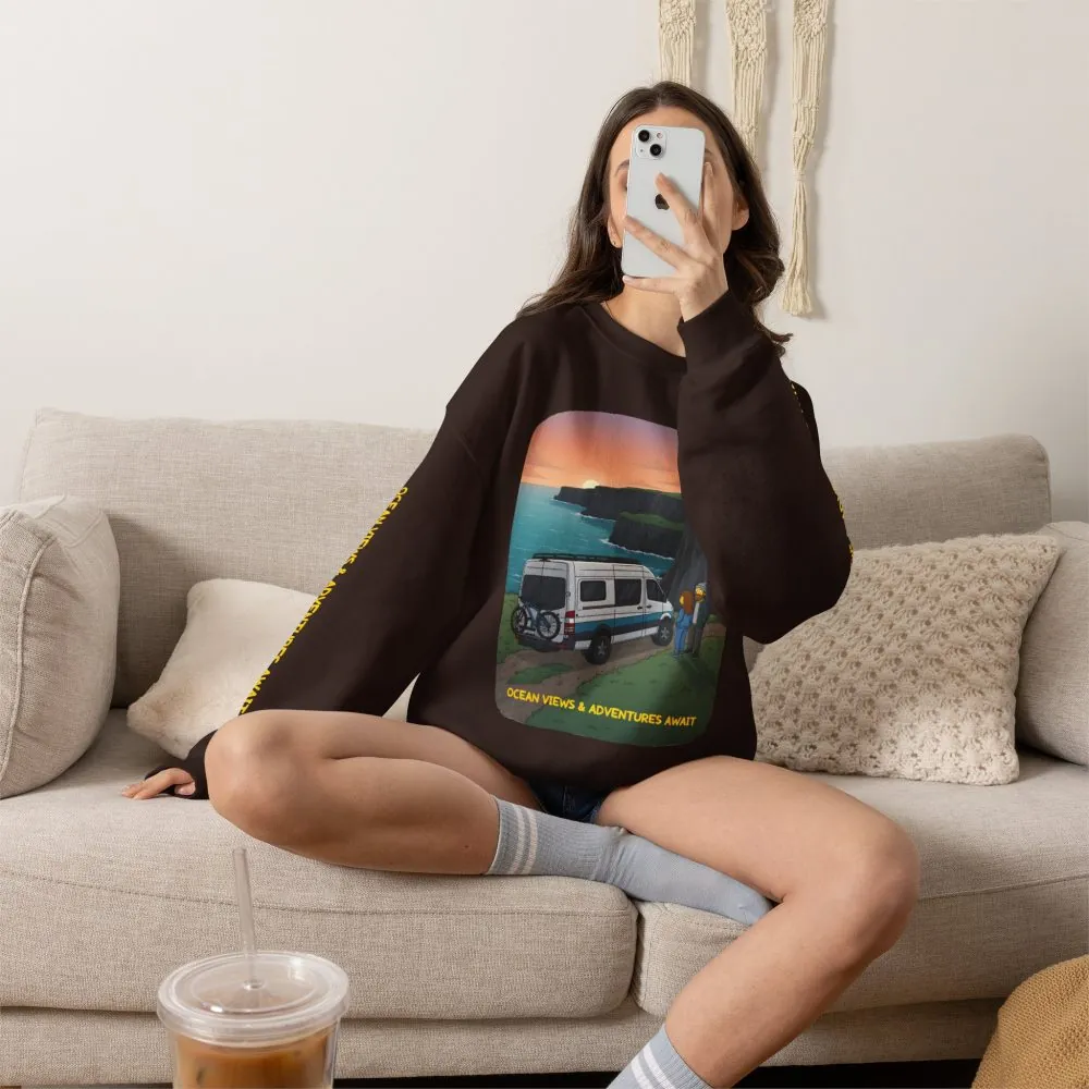 14429227334616256168_2048.jpeg Unisex Heavy Blend™ Crewneck Sweatshirt — "Ocean Views-Adventures Awaits" Design Sitcom-Line