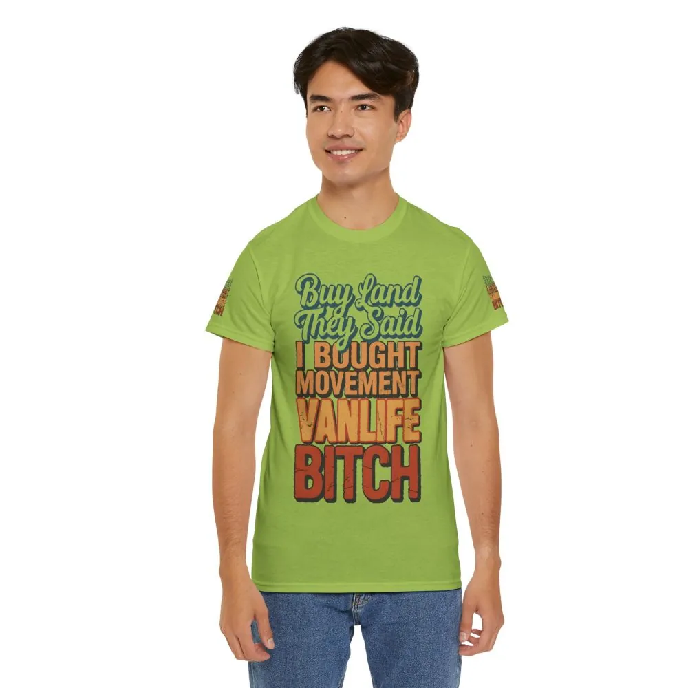 14444581131437139881_2048.jpeg Unisex Heavy Cotton Tee — "Buy Land They Said" Design F**K-Line