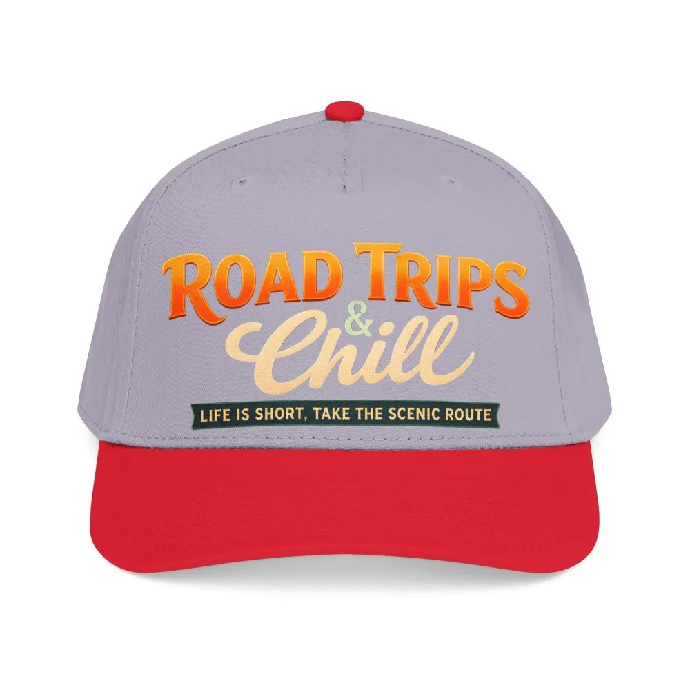 Baseball Cap - "Road Trips And Chill" Design Scenic-Line