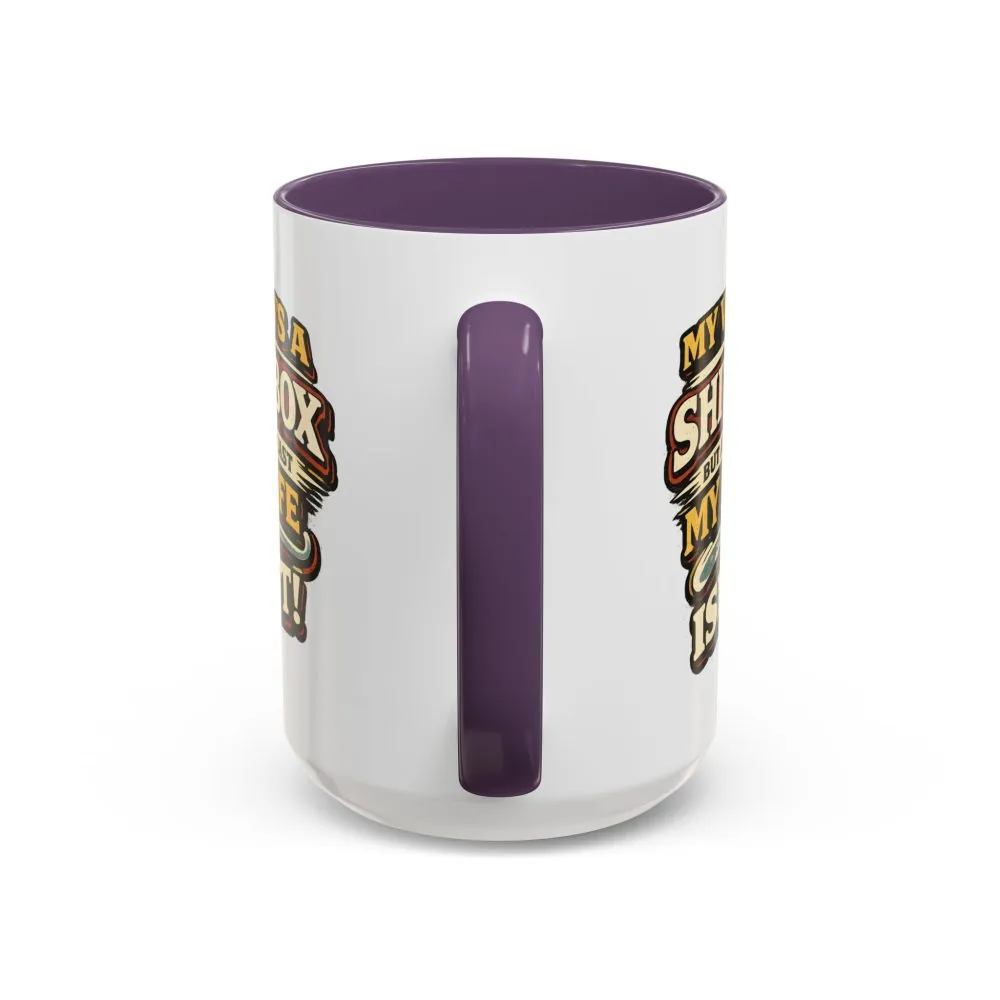Accent Coffee Mug (11, 15oz) — "My Van`s A Shitbox" Design F**K-Line
